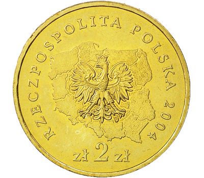  Монета 2 злотых 2004 «Силезское воеводство» Польша, фото 2 