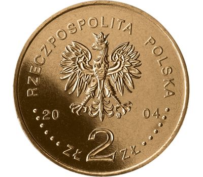  Монета 2 злотых 2004 «История польского злотого» Польша, фото 2 