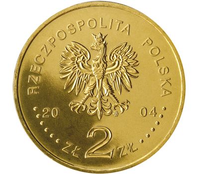  Монета 2 злотых 2004 «Вступление Польши в Европейский союз» Польша, фото 2 