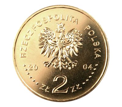  Монета 2 злотых 2004 «Бригадный генерал Станислав Ф. Сосабовский (1892-1967)» Польша, фото 2 