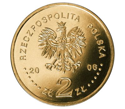  Монета 2 злотых 2006 «XX Зимние Олимпийские игры: Турин 2006» Польша, фото 2 
