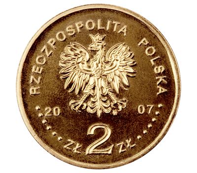 Монета 2 злотых 2007 «Игнатий Домейко (1802 — 1889)» Польша, фото 2 
