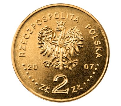  Монета 2 злотых 2007 «75-летие взлома шифра Энигмы» Польша, фото 2 