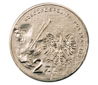 Монета 2 злотых 2007 «Леон Вычулковский (1852 — 1936)» Польша, фото 2 