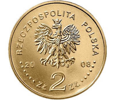  Монета 2 злотых 2008 «Збигнев Херберт (1924-1998)» Польша, фото 2 