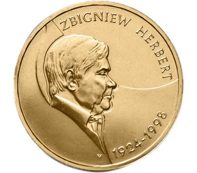  Монета 2 злотых 2008 «Збигнев Херберт (1924-1998)» Польша, фото 1 