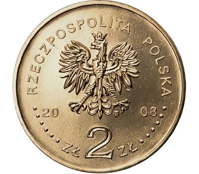  Монета 2 злотых 2008 «Игры XXIX Олимпиады — Пекин 2008» Польша, фото 2 