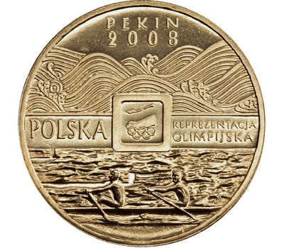  Монета 2 злотых 2008 «Игры XXIX Олимпиады — Пекин 2008» Польша, фото 1 