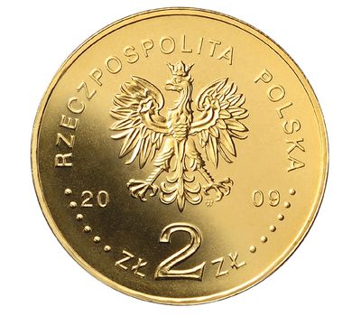  Монета 2 злотых 2009 «95 лет марша Первой Кадровой компании» Польша, фото 2 