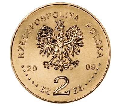  Монета 2 злотых 2009 «25 лет со дня мученической кончины отца Ежи Попелушко» Польша, фото 2 