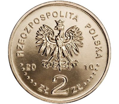  Монета 2 злотых 2010 «Великие битвы — Грюнвальд, Клушино» Польша, фото 2 