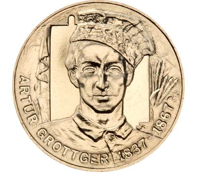  Монета 2 злотых 2010 «Артур Гротгер (1837 — 1867)» Польша, фото 1 