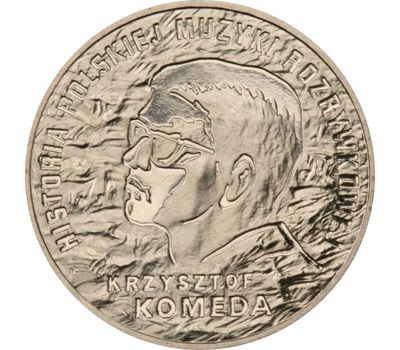  Монета 2 злотых 2010 «Кшиштоф Комеда» Польша, фото 1 