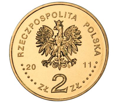 Монета 2 злотых 2011 «Калиш — Францисканский монастырь» Польша, фото 2 