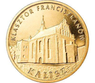  Монета 2 злотых 2011 «Калиш — Францисканский монастырь» Польша, фото 1 