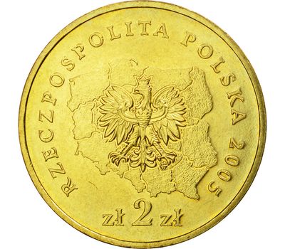  Монета 2 злотых 2005 «Великопольское воеводство» Польша, фото 2 