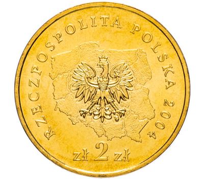  Монета 2 злотых 2004 «Любушское воеводство» Польша, фото 2 