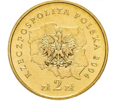  Монета 2 злотых 2004 «Люблинское воеводство» Польша, фото 2 