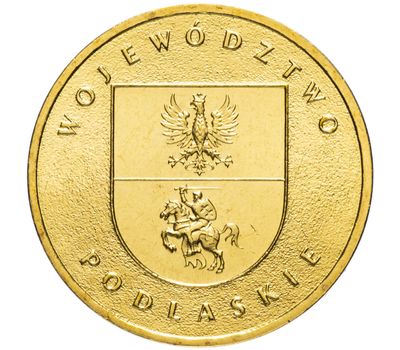  Монета 2 злотых 2004 «Подляское воеводство» Польша, фото 1 
