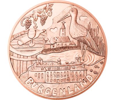  Монета 10 евро 2015 «Федеральные земли Австрии: Бургенланд» Австрия, фото 1 