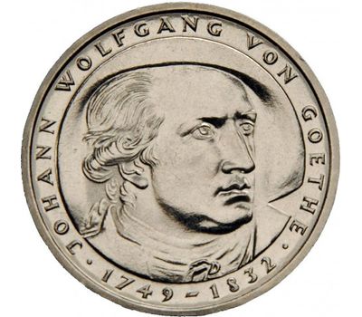  Монета 5 марок 1982 «150 лет со дня смерти Иоганна Вольфганга фон Гёте» Германия, фото 1 