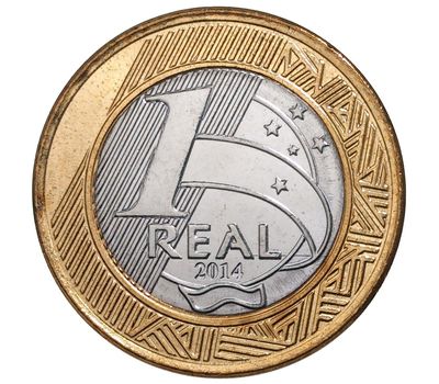  Монета 1 реал 2014 «Олимпиада в Рио-де-Жанейро. Гольф» Бразилия, фото 2 