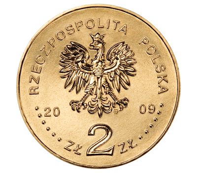  Монета 2 злотых 2009 «Тшебница — Храм Святой Ядвиги» Польша, фото 2 