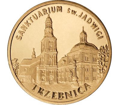  Монета 2 злотых 2009 «Тшебница — Храм Святой Ядвиги» Польша, фото 1 