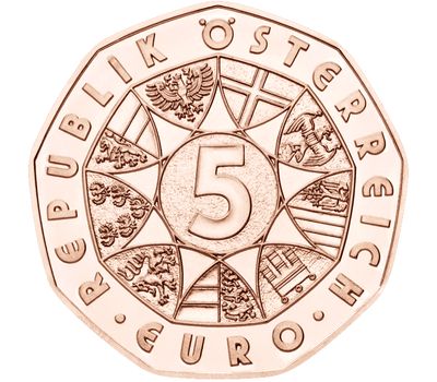  Монета 5 евро 2013 «Чемпионат мира по горнолыжному спорту. Шладминг» Австрия, фото 2 