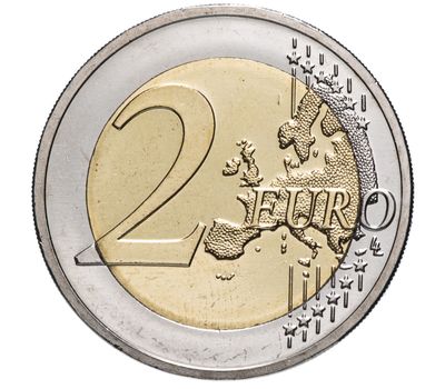  Монета 2 евро 2016 «50-летие моста великой герцогини Шарлотты» Люксембург, фото 2 