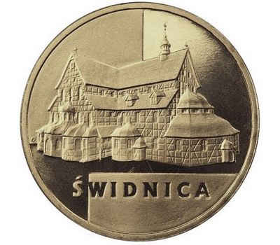  Монета 2 злотых 2007 «Свидница» Польша, фото 1 
