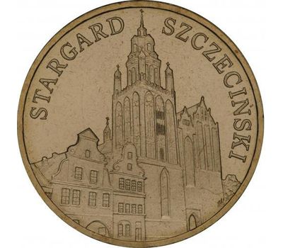  Монета 2 злотых 2007 «Старгард-Щециньски» Польша, фото 1 