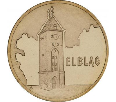  Монета 2 злотых 2006 «Эльблонг» Польша, фото 1 