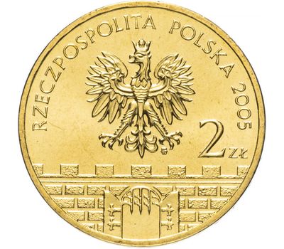  Монета 2 злотых 2005 «Колобжег» Польша, фото 2 