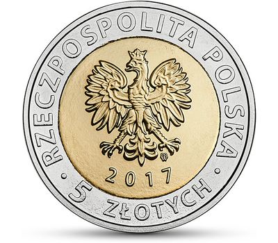  Монета 5 злотых 2017 «Свято-Троицкая часовня в Люблине» Польша, фото 2 