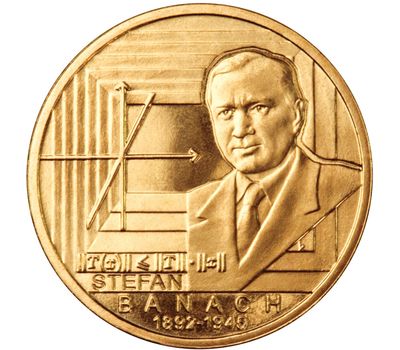  Монета 2 злотых 2012 «Стефан Банах (1892-1945)» Польша, фото 1 