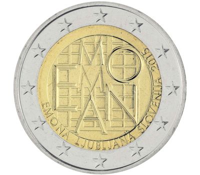  Монета 2 евро 2015 «2000 лет римскому поселению Эмона» Словения, фото 1 
