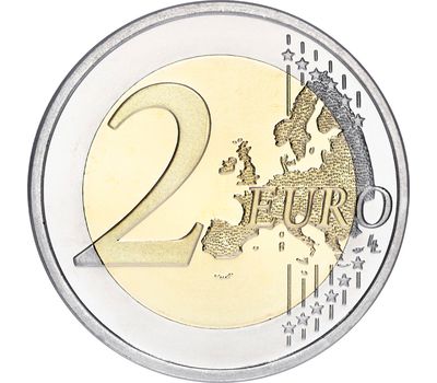  Монета 2 евро 2015 «150 лет со дня рождения Яна Сибелиуса» Финляндия, фото 2 