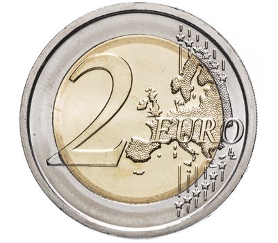  Монета 2 евро 2012 «10 лет наличному обращению евро» Словакия, фото 2 