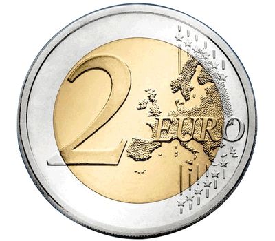  Монета 2 евро 2015 «30 лет европейскому флагу» Словакия, фото 2 