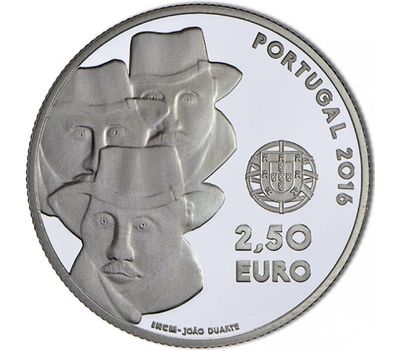  Монета 2,5 евро 2016 «Музыка региона Алентежу» Португалия, фото 2 