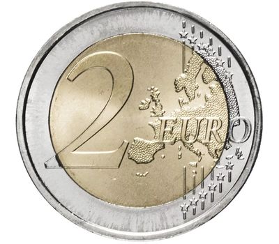  Монета 2 евро 2017 «10 лет хождения Евро в Словении» Словения, фото 2 