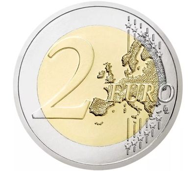  Монета 2 евро 2015 «30 лет флагу ЕС» Эстония, фото 2 