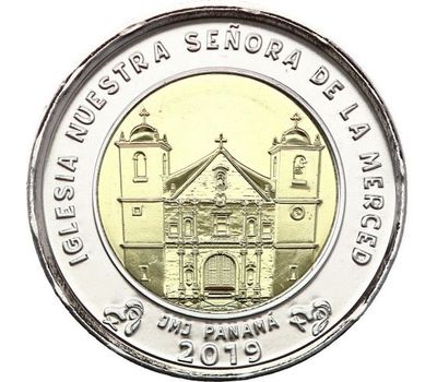  Монета 1 бальбоа 2019 «Церковь Богоматери Милосердия» Панама, фото 1 