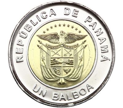  Монета 1 бальбоа 2019 «Церковь Богоматери Милосердия» Панама, фото 2 