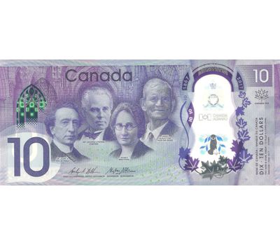  Банкнота 10 долларов 2017 «150 лет Конфедерации» Канада Пресс, фото 1 
