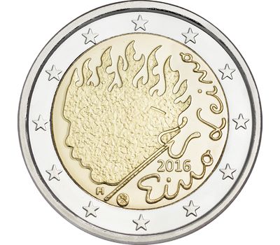  Монета 2 евро 2016 «90 лет со дня смерти Эйно Лейно» Финляндия, фото 1 