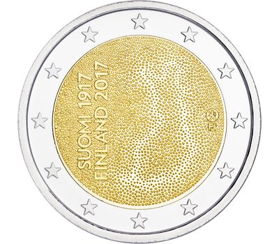  Монета 2 евро 2017 «100 лет независимости Финляндии» Финляндия, фото 1 