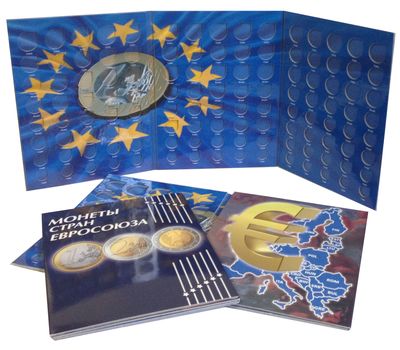  Альбом-планшет для хранения курсовых монет стран Евросоюза, фото 3 