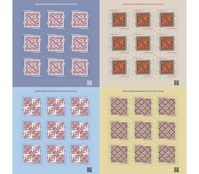  4 листа «Декоративно-прикладное искусство России. Вышивка» 2020, фото 1 